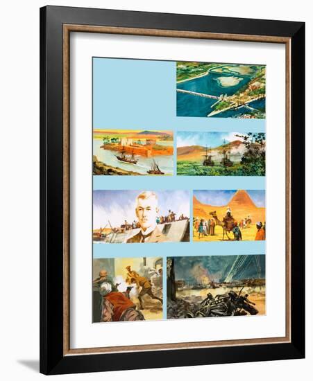 Scenes from the History of the River Nile-Ferdinando Tacconi-Framed Giclee Print