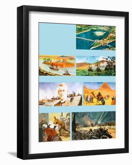 Scenes from the History of the River Nile-Ferdinando Tacconi-Framed Giclee Print