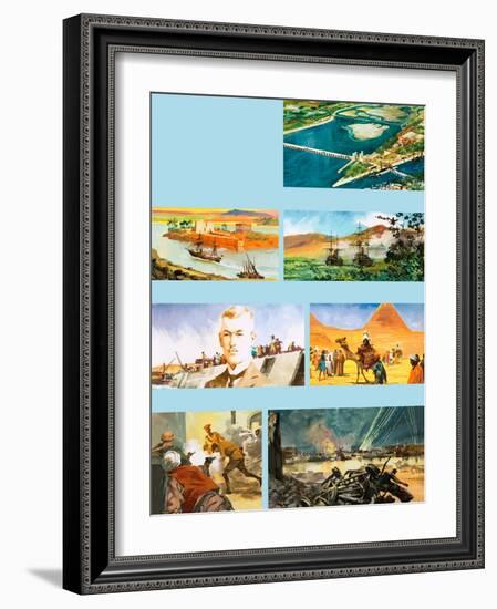 Scenes from the History of the River Nile-Ferdinando Tacconi-Framed Giclee Print