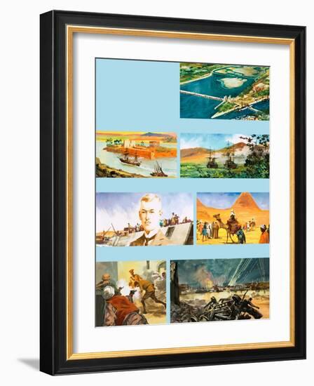 Scenes from the History of the River Nile-Ferdinando Tacconi-Framed Giclee Print