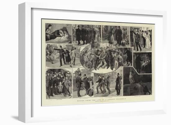Scenes from the Life of a London Policeman-Robert Barnes-Framed Giclee Print