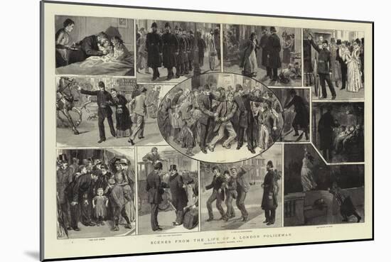 Scenes from the Life of a London Policeman-Robert Barnes-Mounted Giclee Print