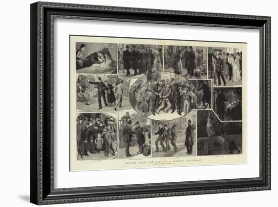 Scenes from the Life of a London Policeman-Robert Barnes-Framed Giclee Print