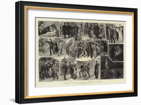 Scenes from the Life of a London Policeman-Robert Barnes-Framed Giclee Print