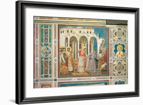 Scenes From the Life of Christ Expulsion of the Money Changers From the Temple-Giotto di Bondone-Framed Giclee Print