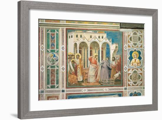 Scenes From the Life of Christ Expulsion of the Money Changers From the Temple-Giotto di Bondone-Framed Giclee Print