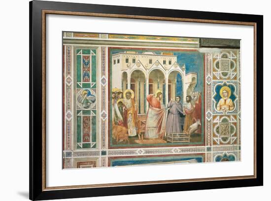 Scenes From the Life of Christ Expulsion of the Money Changers From the Temple-Giotto di Bondone-Framed Giclee Print