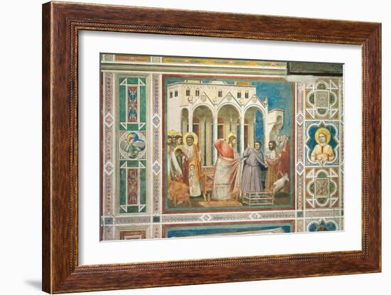 Scenes From the Life of Christ Expulsion of the Money Changers From the Temple-Giotto di Bondone-Framed Giclee Print