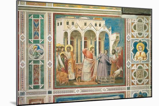 Scenes From the Life of Christ Expulsion of the Money Changers From the Temple-Giotto di Bondone-Mounted Giclee Print