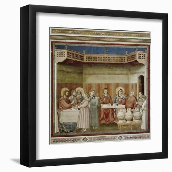 Scenes from the Life of Christ: Marriage at Cana-Giotto di Bondone-Framed Art Print