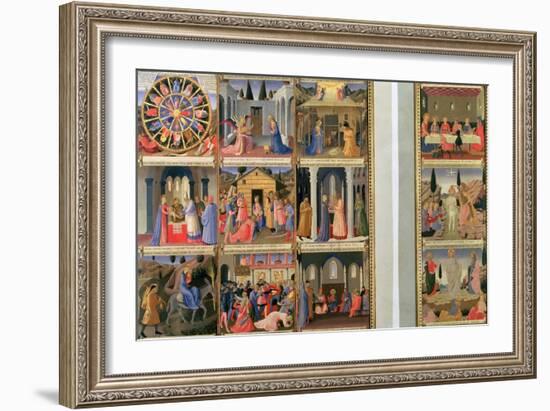 Scenes from the Life of Christ-Fra Angelico-Framed Giclee Print