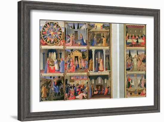 Scenes from the Life of Christ-Fra Angelico-Framed Giclee Print