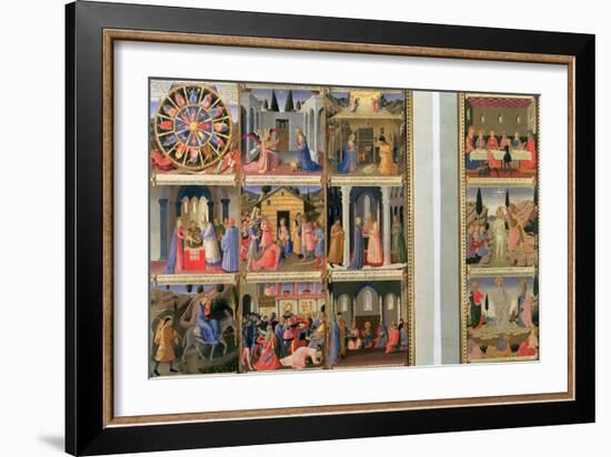Scenes from the Life of Christ-Fra Angelico-Framed Giclee Print