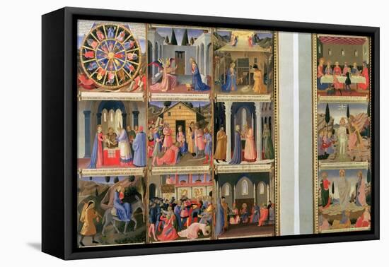 Scenes from the Life of Christ-Fra Angelico-Framed Premier Image Canvas