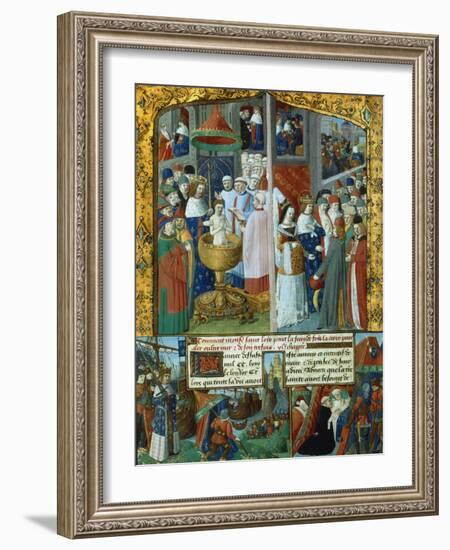 Scenes from the Life of Louis Ix, King of France, 13th Century-null-Framed Giclee Print