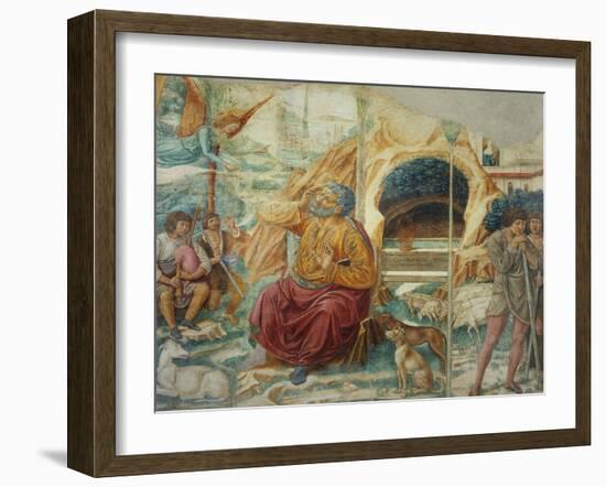 Scenes from the Life of Saint Joachim: the Annunciation-Benozzo Gozzoli-Framed Giclee Print