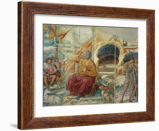 Scenes from the Life of Saint Joachim: the Annunciation-Benozzo Gozzoli-Framed Giclee Print