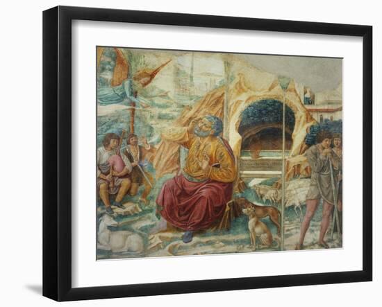 Scenes from the Life of Saint Joachim: the Annunciation-Benozzo Gozzoli-Framed Giclee Print