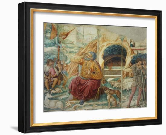 Scenes from the Life of Saint Joachim: the Annunciation-Benozzo Gozzoli-Framed Giclee Print