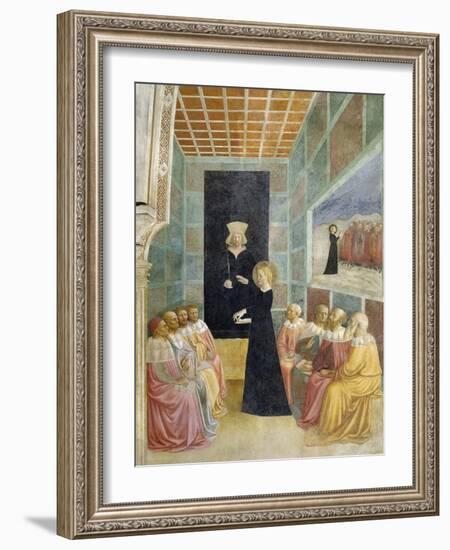Scenes from the Life of St. Catherine: Saint Catherine's Disputation with the Philosophers-Tommaso Masolino Da Panicale-Framed Giclee Print