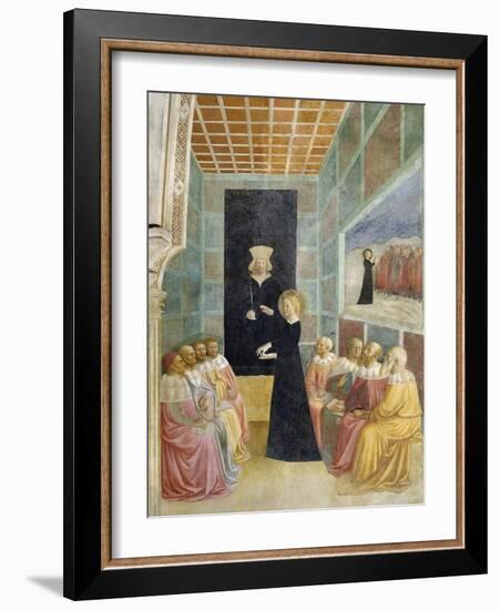 Scenes from the Life of St. Catherine: Saint Catherine's Disputation with the Philosophers-Tommaso Masolino Da Panicale-Framed Giclee Print