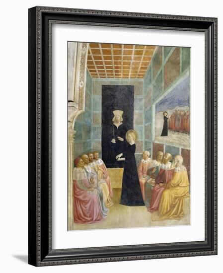 Scenes from the Life of St. Catherine: Saint Catherine's Disputation with the Philosophers-Tommaso Masolino Da Panicale-Framed Giclee Print