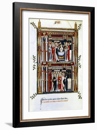 Scenes from the Life of St Denis, Patron Saint of France, 3rd Century-null-Framed Giclee Print
