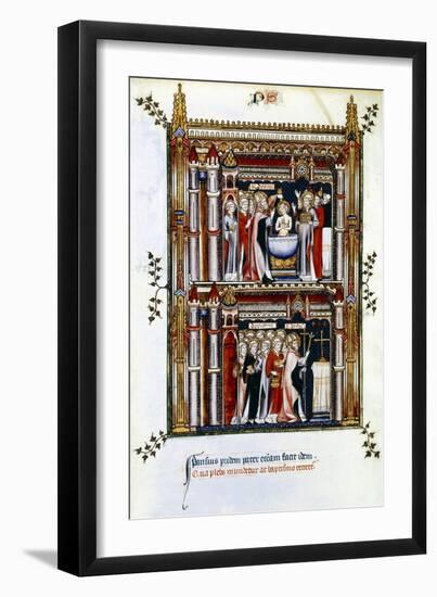 Scenes from the Life of St Denis, Patron Saint of France, 3rd Century-null-Framed Giclee Print