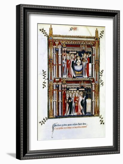 Scenes from the Life of St Denis, Patron Saint of France, 3rd Century-null-Framed Giclee Print