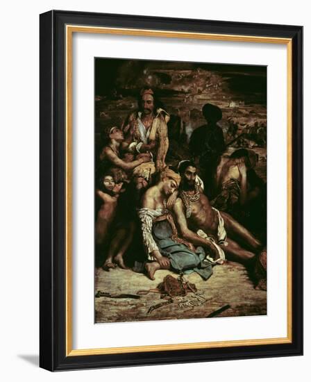 Scenes from the Massacre of Chios, 1822-Eugene Delacroix-Framed Giclee Print