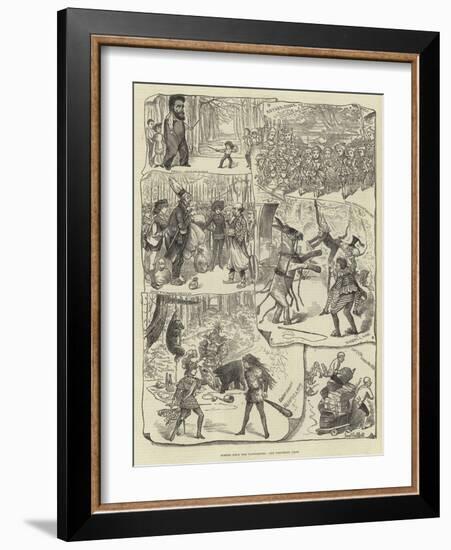 Scenes from the Pantomimes-George Cruikshank-Framed Giclee Print