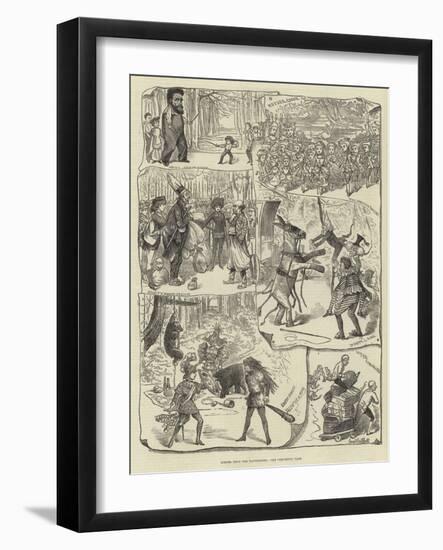 Scenes from the Pantomimes-George Cruikshank-Framed Giclee Print