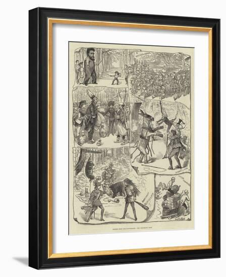 Scenes from the Pantomimes-George Cruikshank-Framed Giclee Print