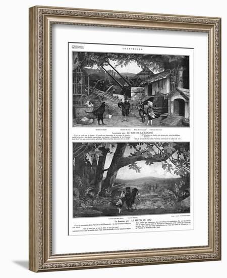 Scenes from the Play Chantecler by Rostand, 1910-G. Larcher-Framed Art Print