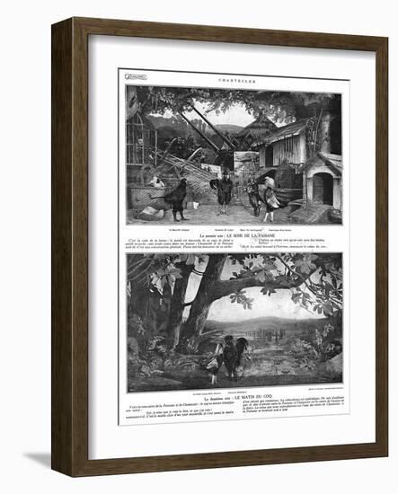 Scenes from the Play Chantecler by Rostand, 1910-G. Larcher-Framed Art Print