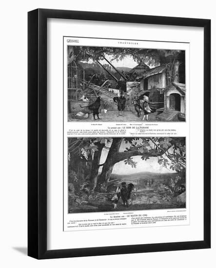 Scenes from the Play Chantecler by Rostand, 1910-G. Larcher-Framed Art Print
