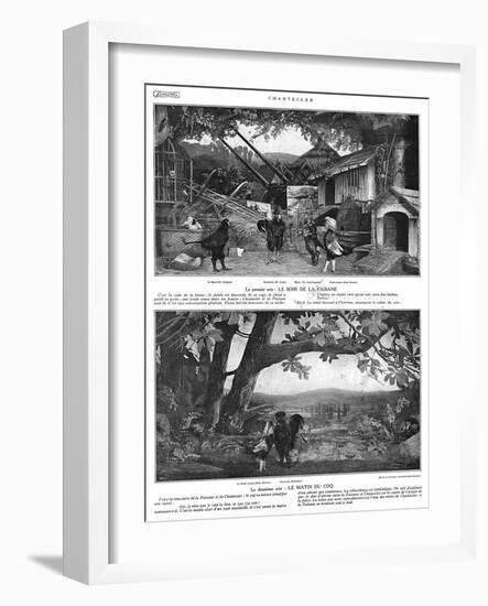 Scenes from the Play Chantecler by Rostand, 1910-G. Larcher-Framed Art Print