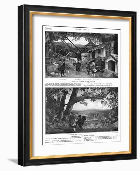 Scenes from the Play Chantecler by Rostand, 1910-G. Larcher-Framed Art Print