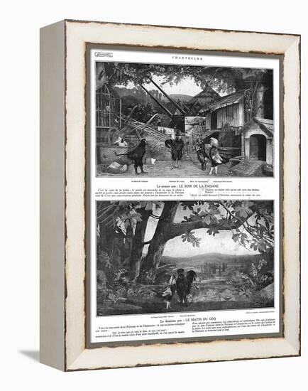 Scenes from the Play Chantecler by Rostand, 1910-G. Larcher-Framed Stretched Canvas