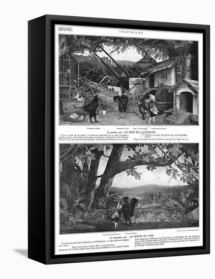 Scenes from the Play Chantecler by Rostand, 1910-G. Larcher-Framed Stretched Canvas