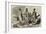 Scenes in Japan, Japanese Warriors in Fighting-Dress-null-Framed Giclee Print