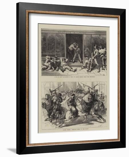 Scenes in Paris-Godefroy Durand-Framed Giclee Print