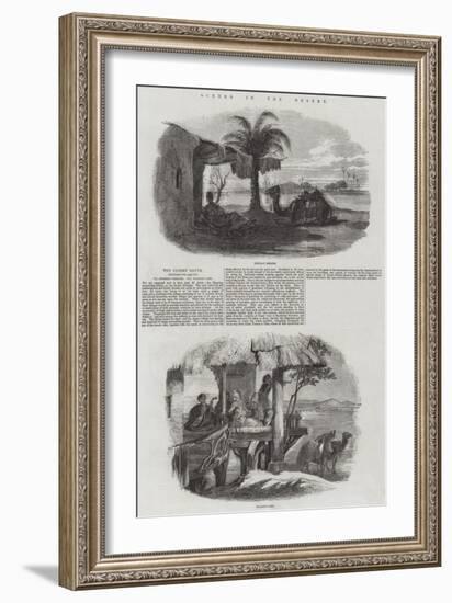 Scenes in the Desert-null-Framed Giclee Print