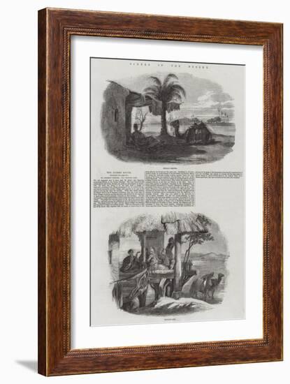 Scenes in the Desert-null-Framed Giclee Print