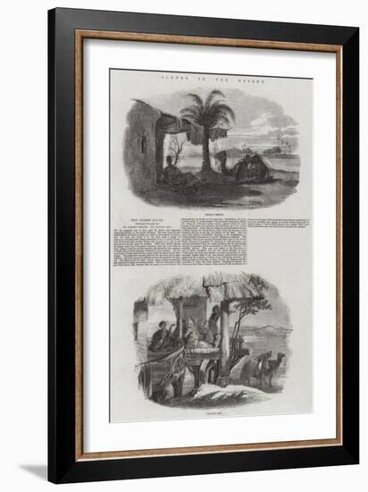 Scenes in the Desert-null-Framed Giclee Print