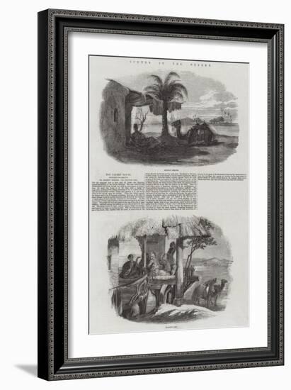Scenes in the Desert-null-Framed Giclee Print