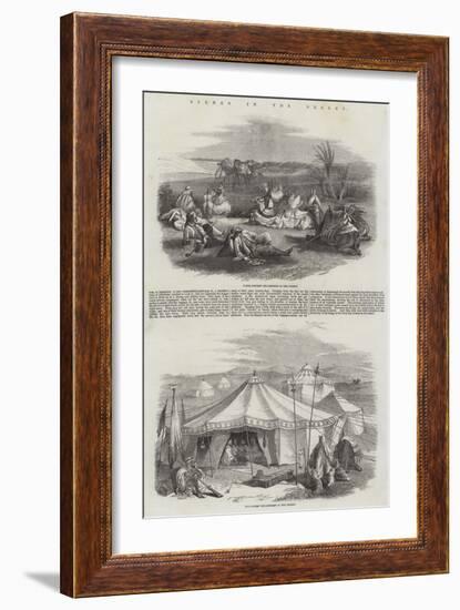 Scenes in the Desert-null-Framed Giclee Print