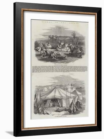 Scenes in the Desert-null-Framed Giclee Print