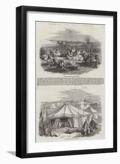 Scenes in the Desert-null-Framed Giclee Print