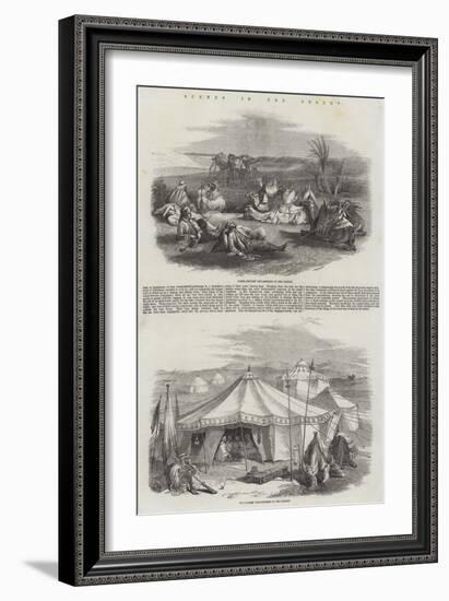 Scenes in the Desert-null-Framed Giclee Print